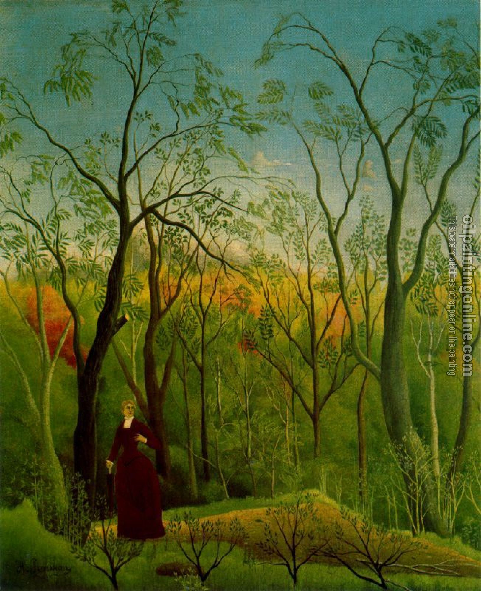 Henri Rousseau - The Walk in the Forest